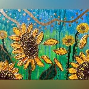Sunflower Mixed Media